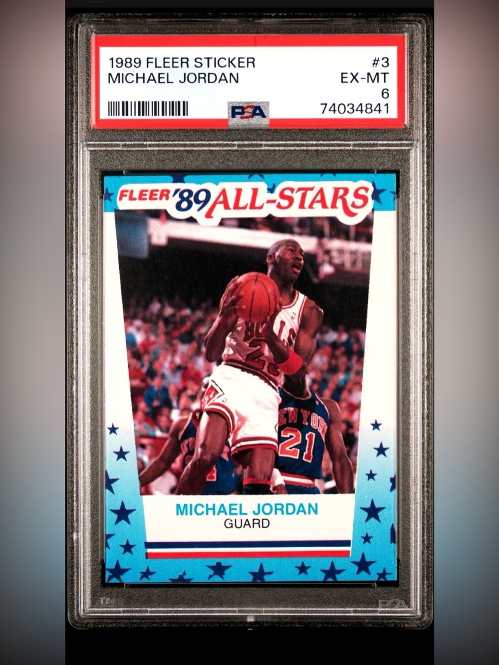 Michael Jordan 1989 fleer psa
